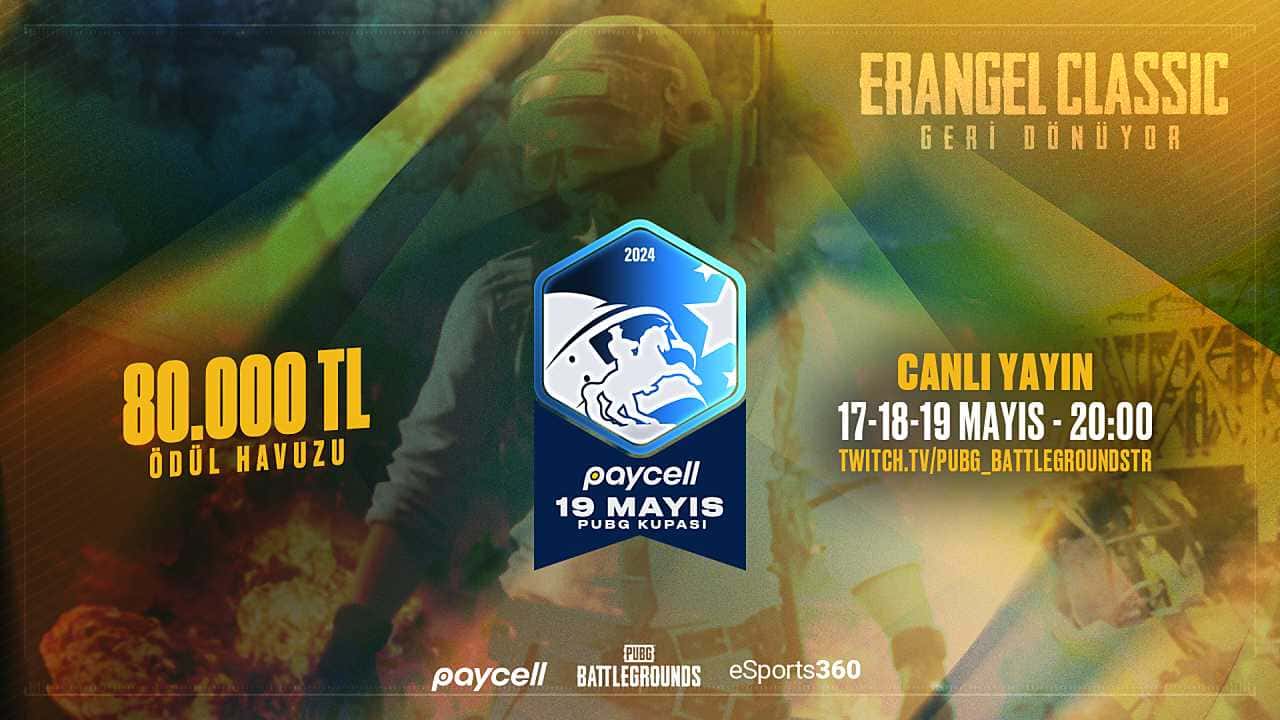 PAYCELL 19 Mayıs PUBG Kupası Başlıyor!