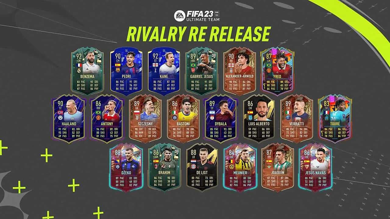 FIFA 23 Rivalry Re-Release Tüm Oyuncular
