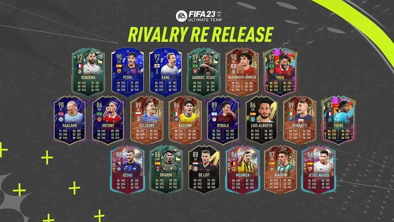 FIFA 23 Rivalry Re-Release Tüm Oyuncular